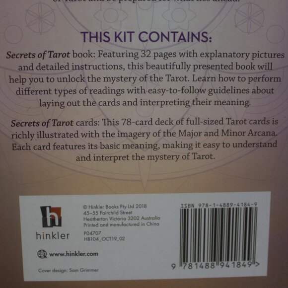 Secrets of Tarot 32 Page Book and 78 Card Tarot Deck - Picture 3 of 9